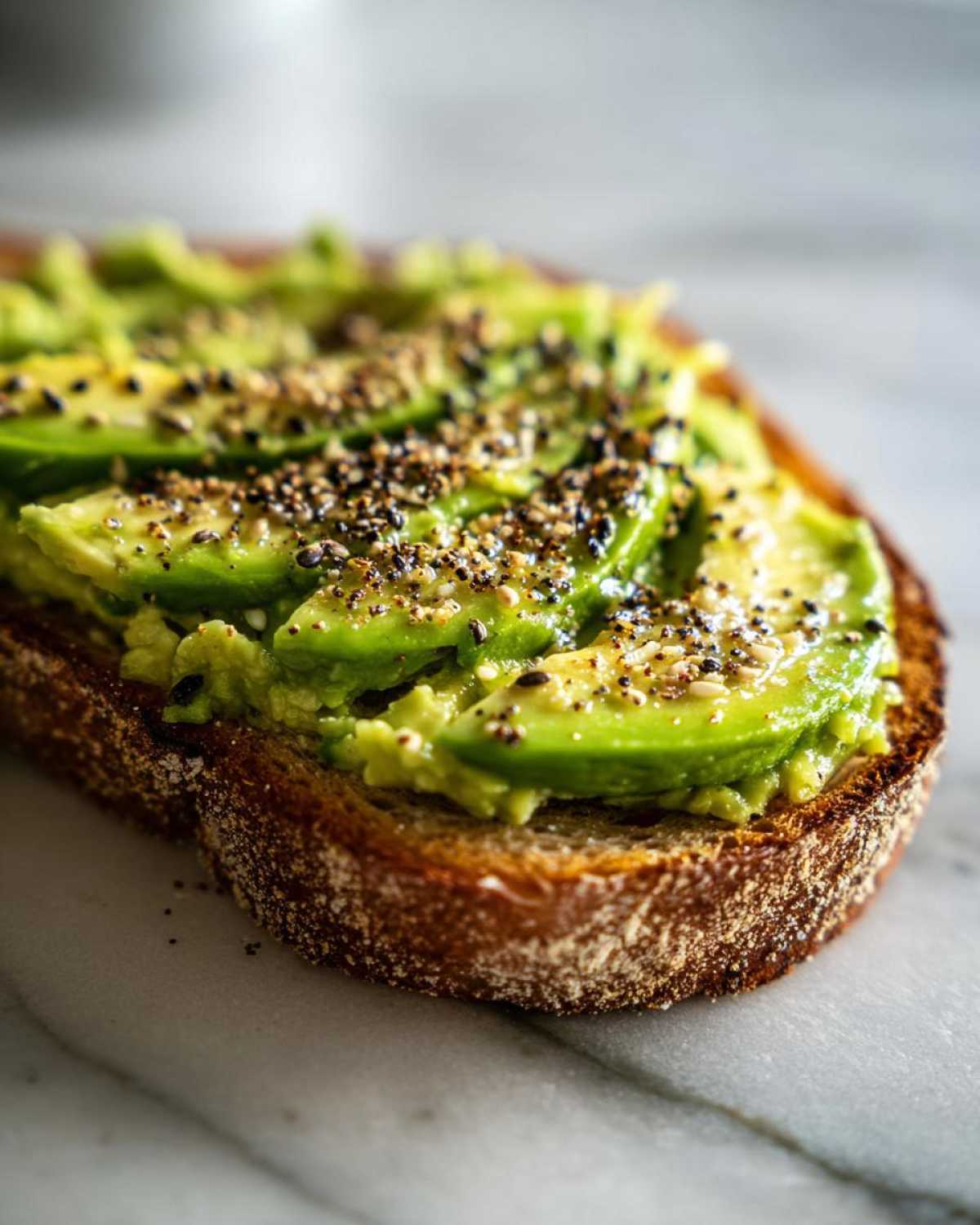 Avocado Toast with Everything Seasoning - detail 1