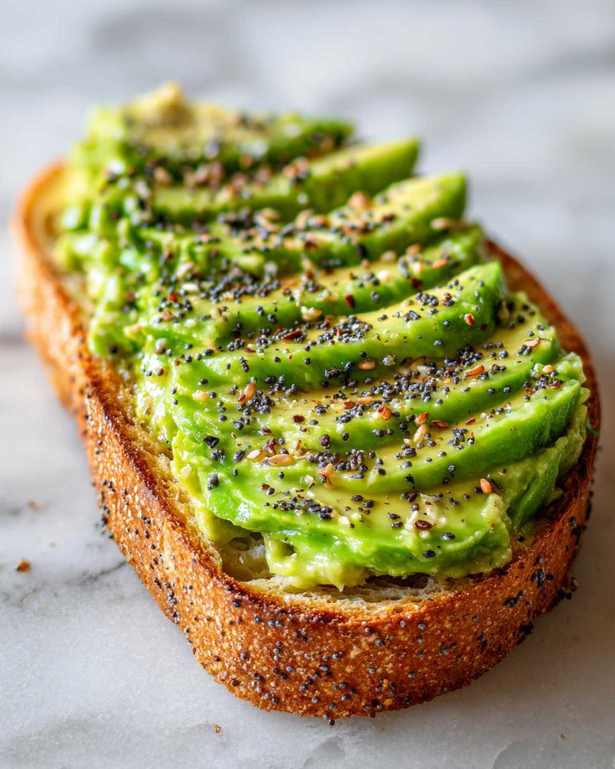 Avocado Toast with Everything Seasoning - detail 2