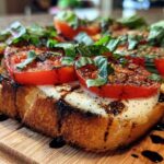 Backyard Caprese Garlic Bread