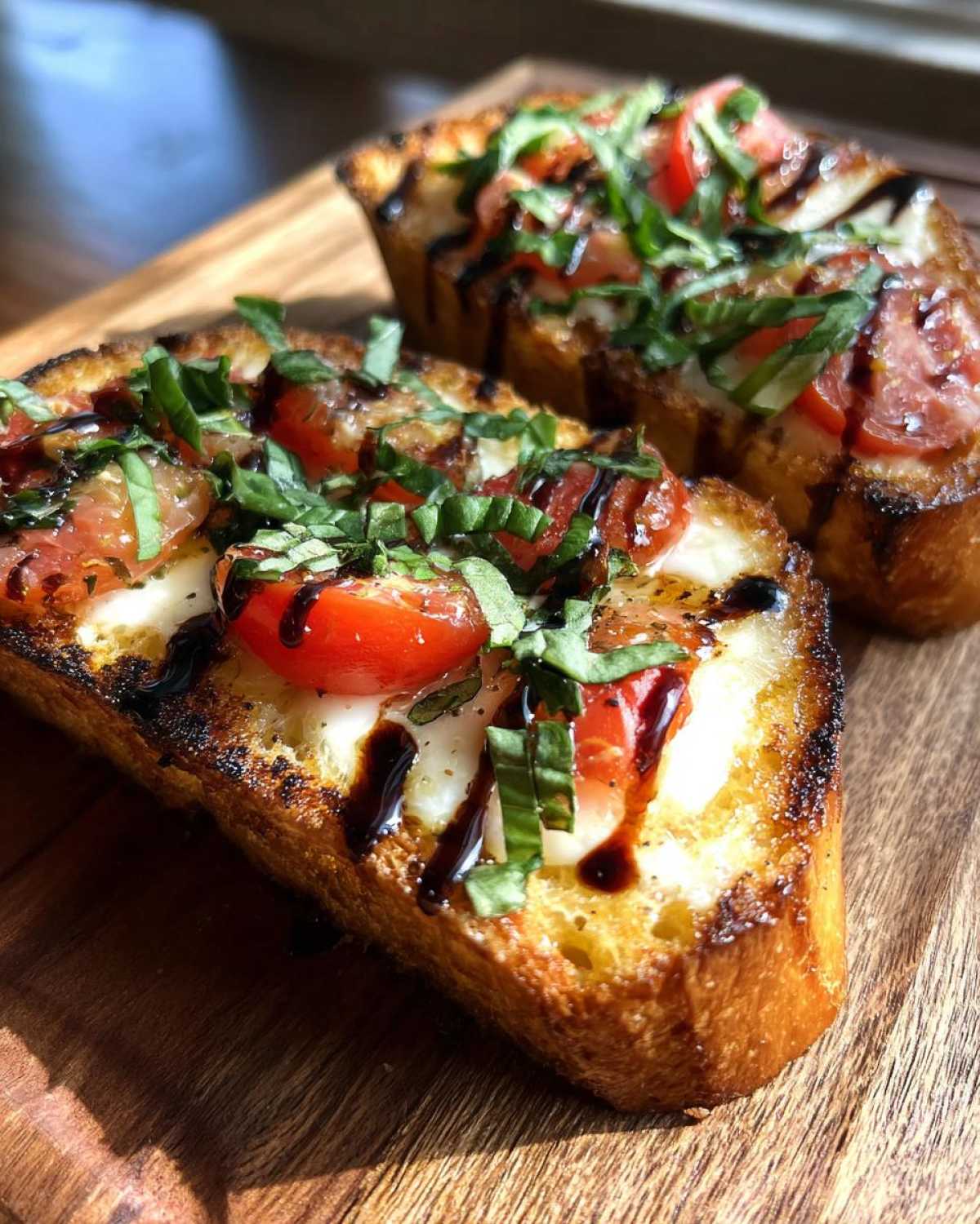 Backyard Caprese Garlic Bread - detail 2