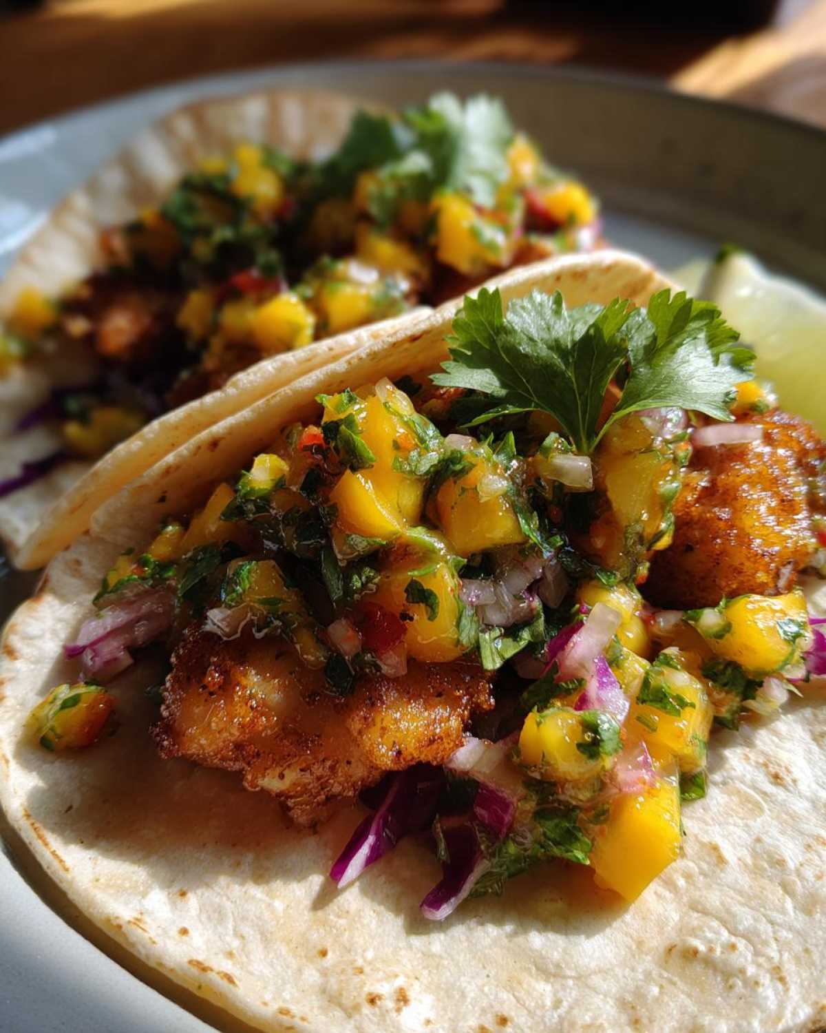 Baja Fish Tacos with Mango Salsa - detail 1
