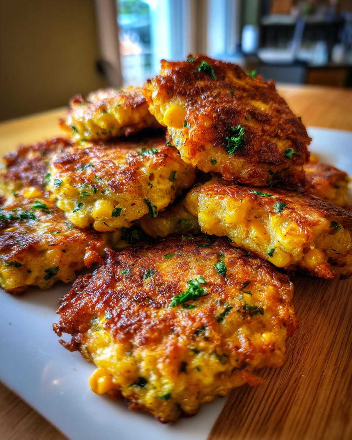 Baked Zucchini Corn Fritters - detail 1
