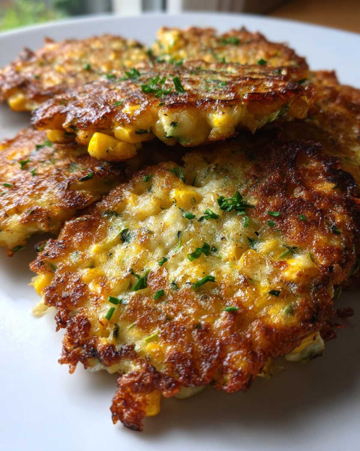 Baked Zucchini Corn Fritters - detail 2