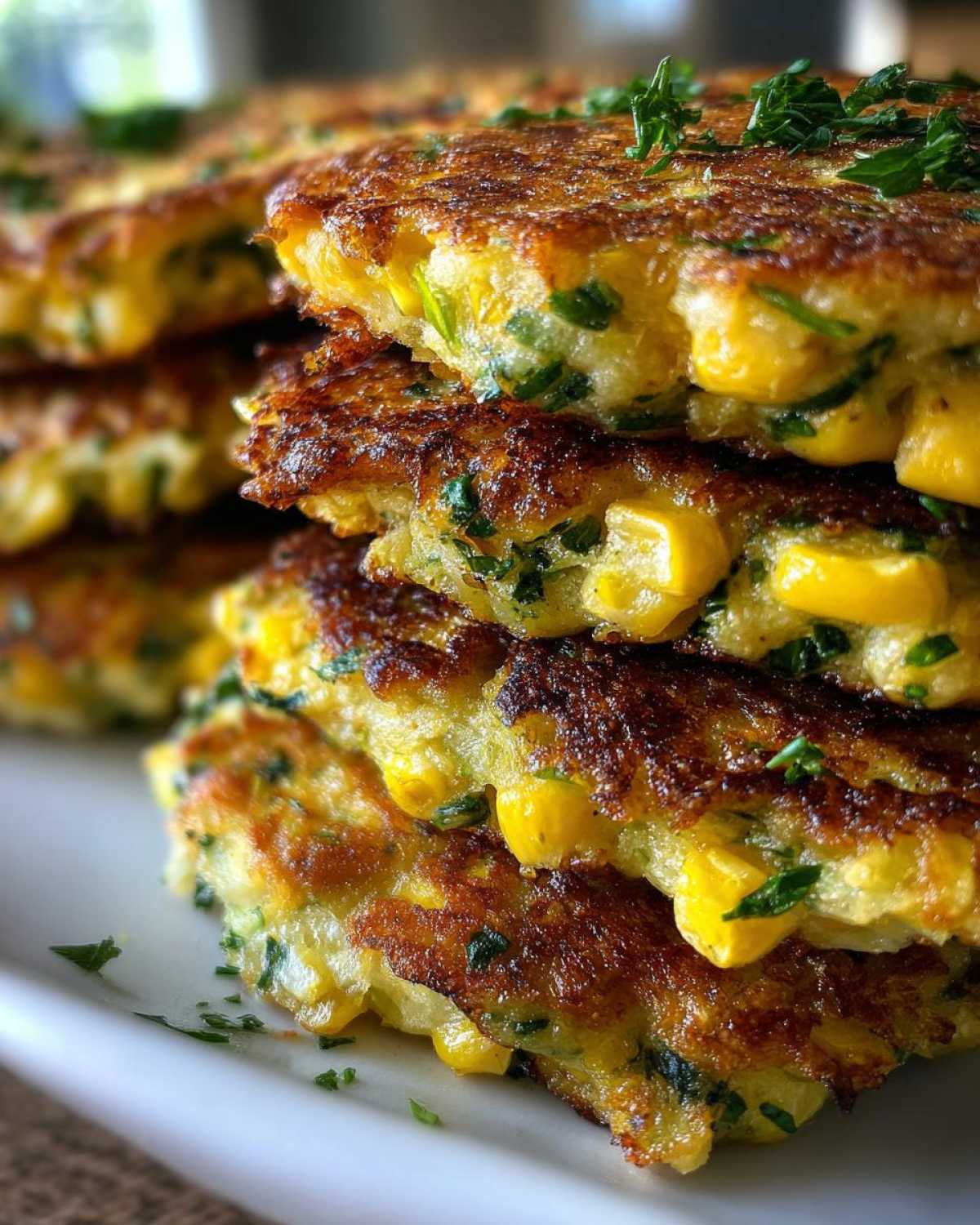 Baked Zucchini Corn Fritters - detail 3