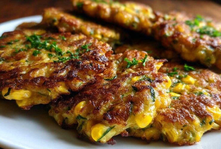Baked Zucchini Corn Fritters