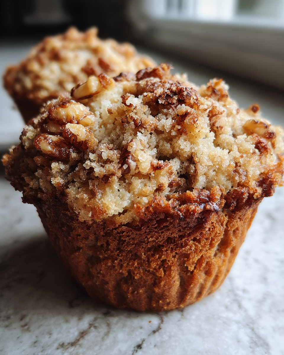 Banana walnut muffins - detail 3