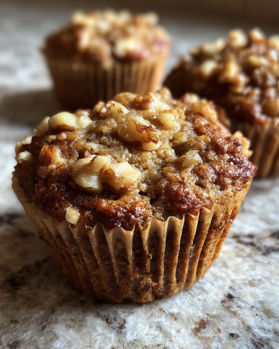 Banana walnut muffins - detail 4
