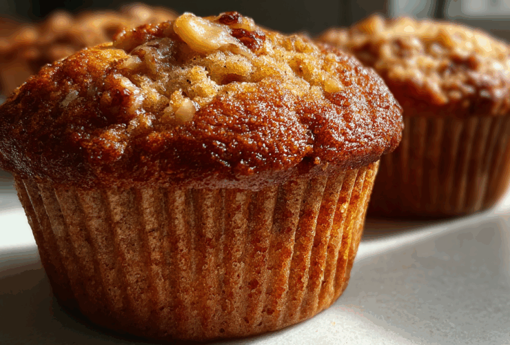 Banana walnut muffins