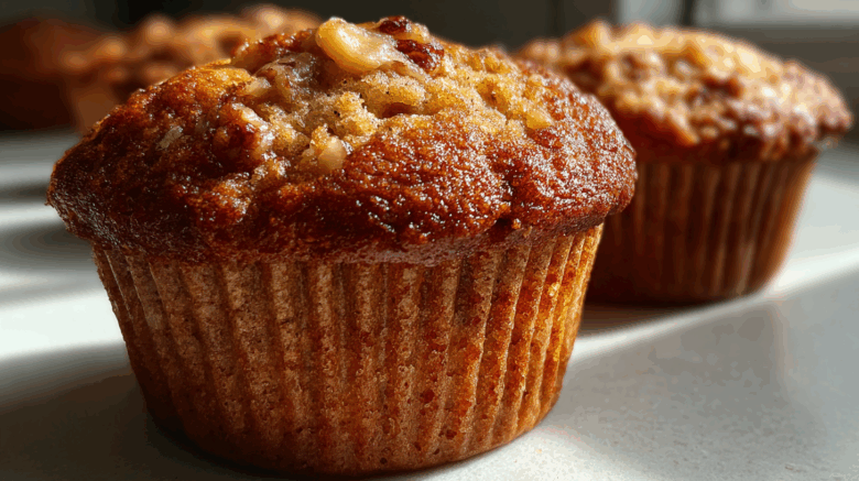 Banana walnut muffins