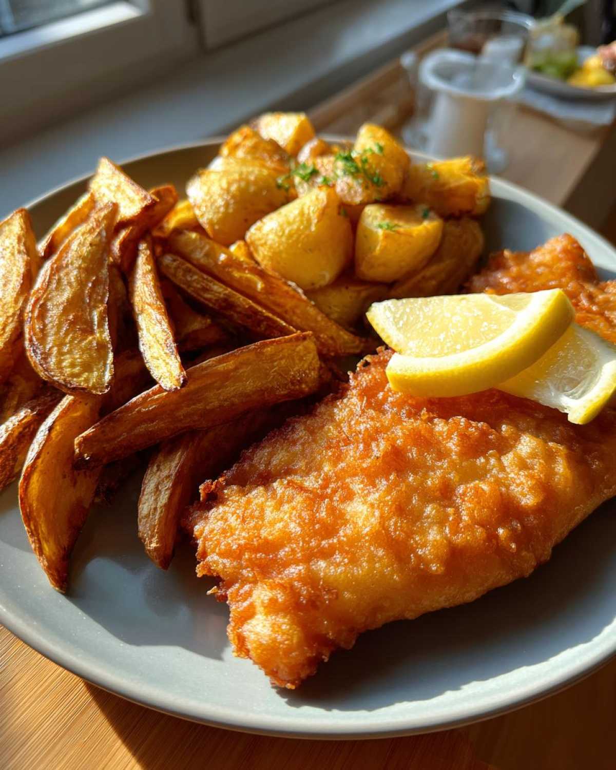 Beer-Battered Fish & Chips (Oven-Baked) - detail 1
