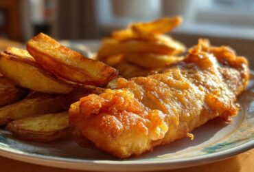 Beer-Battered Fish & Chips (Oven-Baked)