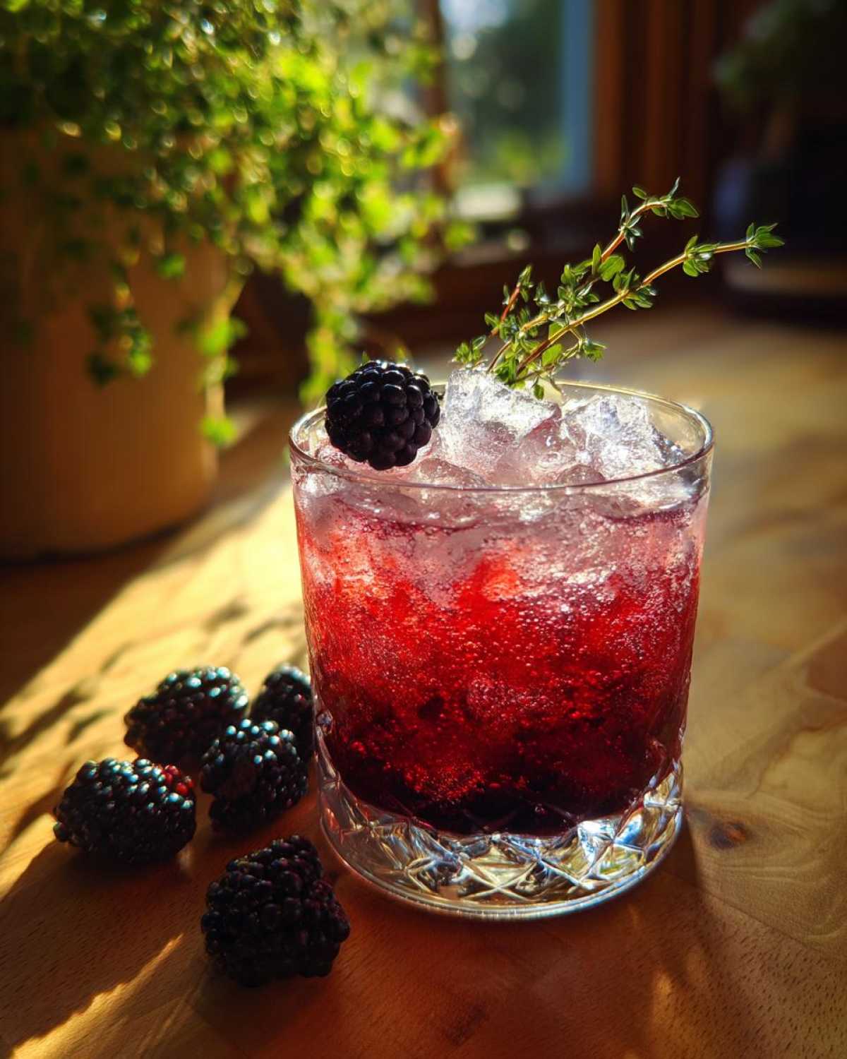 Blackberry Thyme Gin Smash - detail 4