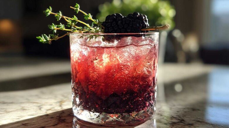 Blackberry Thyme Gin Smash
