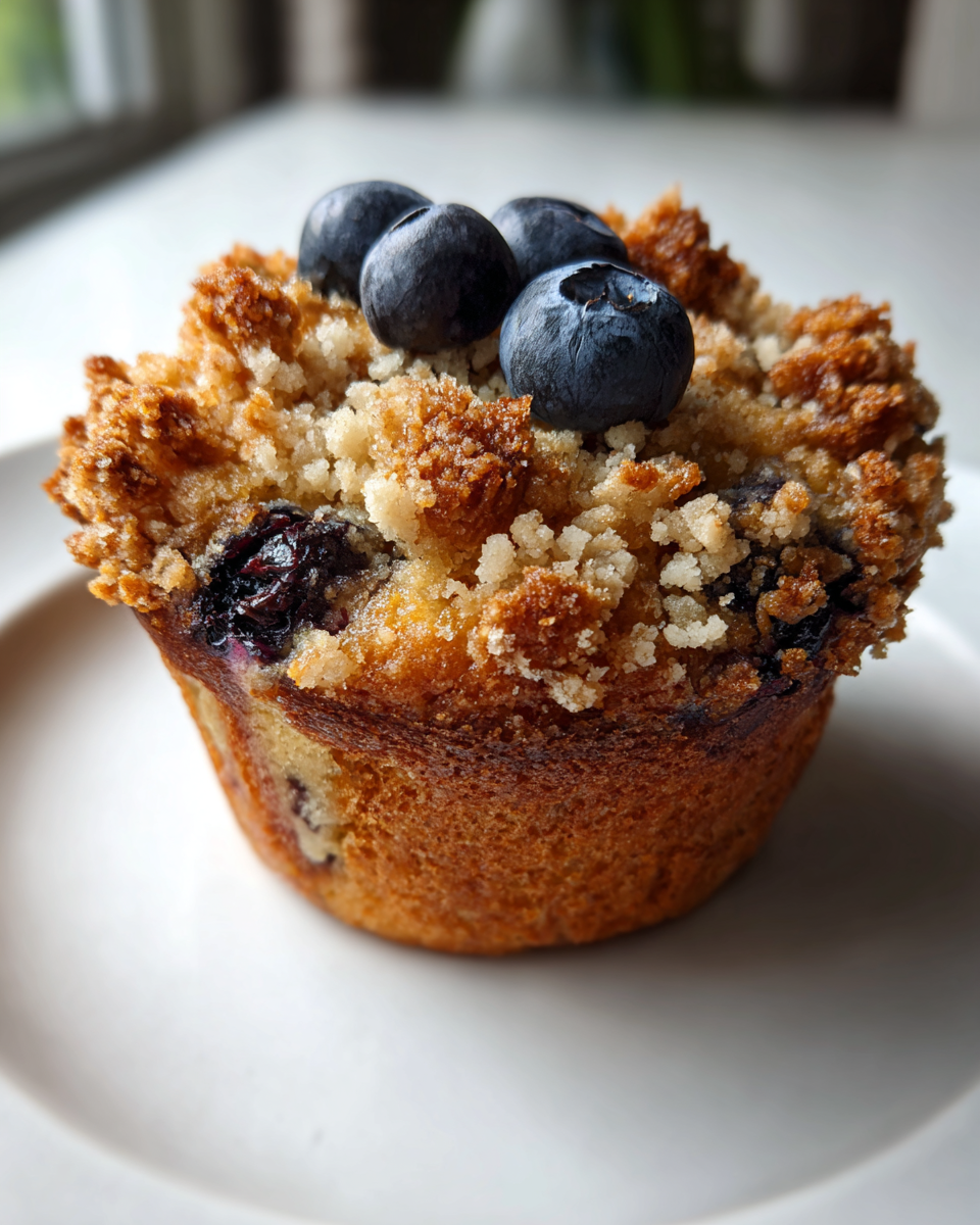 Blueberry streusel muffins - detail 2