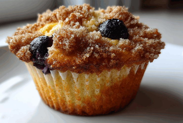 Blueberry streusel muffins