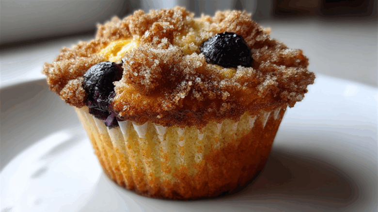 Blueberry streusel muffins