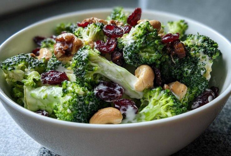 Broccoli Apple Salad (Light Dressing)