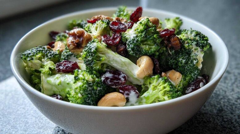 Broccoli Apple Salad (Light Dressing)