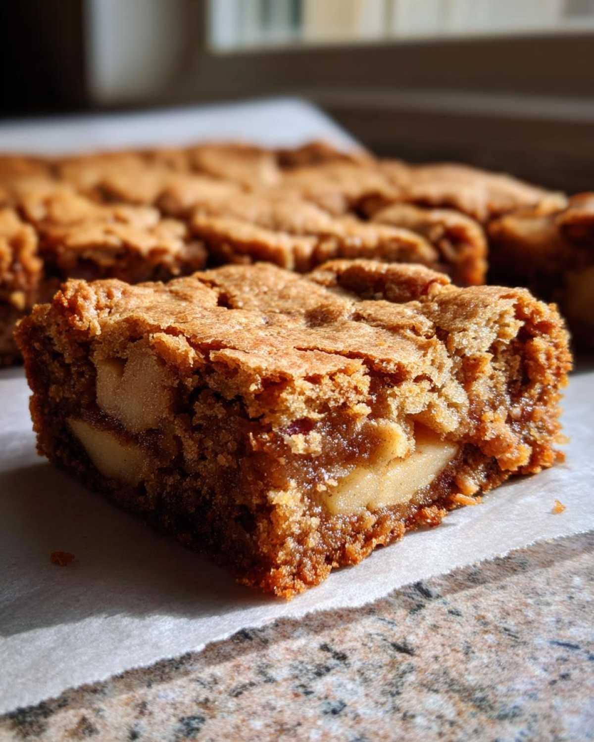 Brown Butter Apple Blondies - detail 1