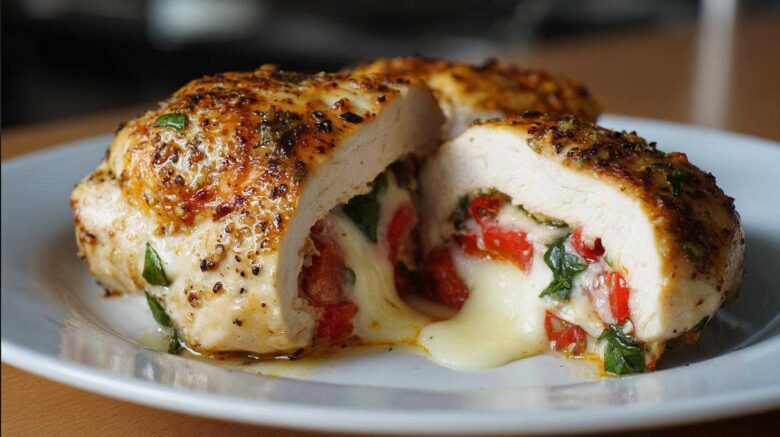 Caprese Stuffed Chicken Breasts