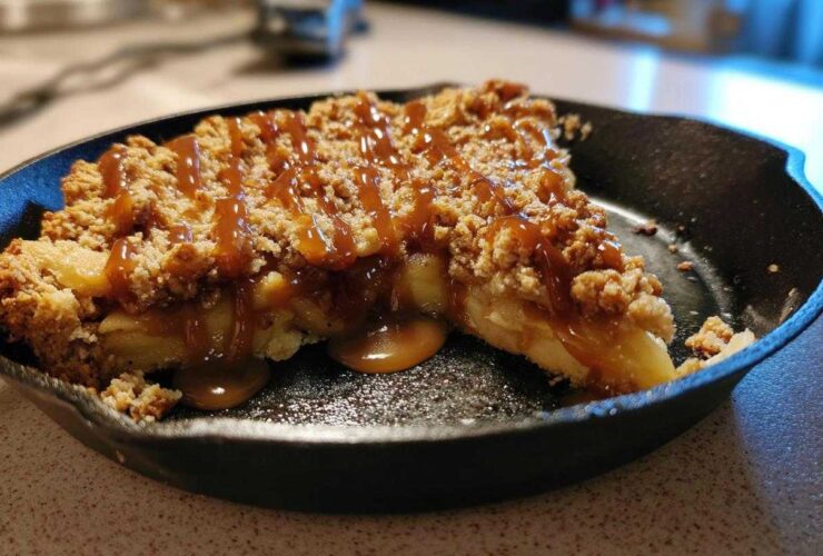 Caramel Apple Crisp Skillet