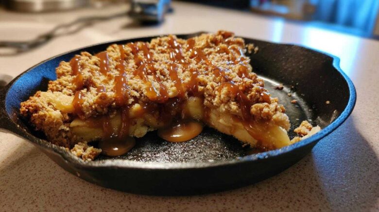 Caramel Apple Crisp Skillet