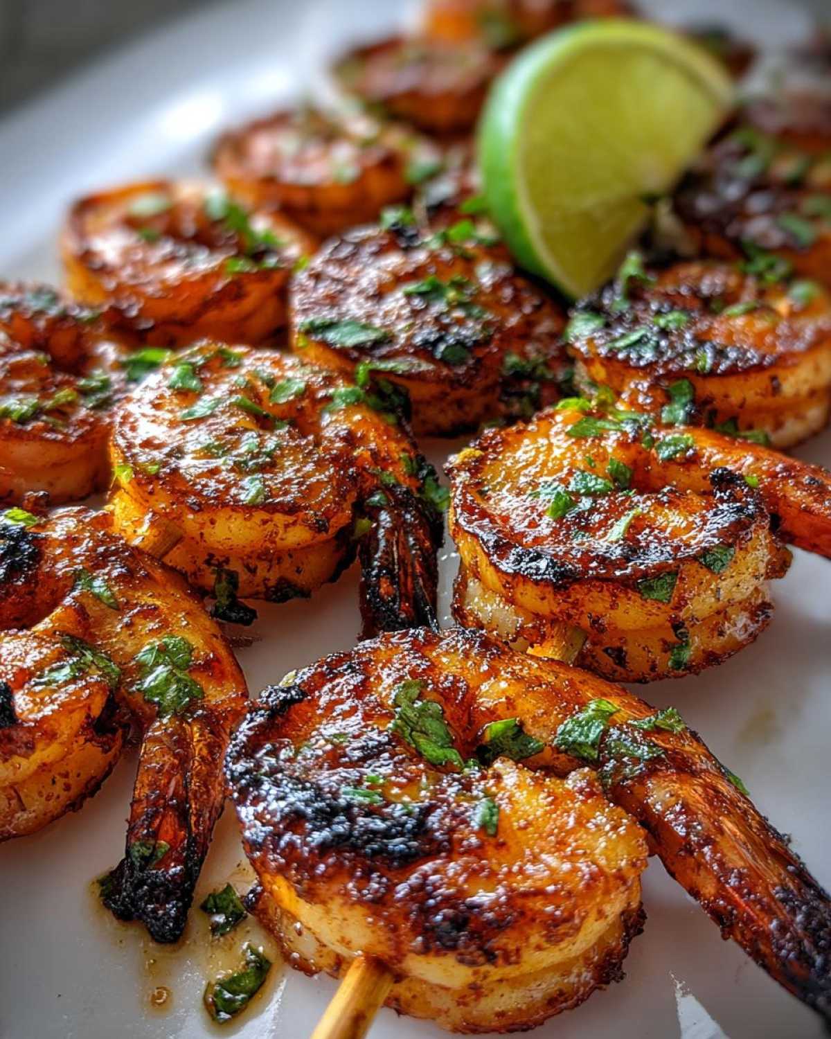 Chili Lime Grilled Shrimp Skewers - detail 1