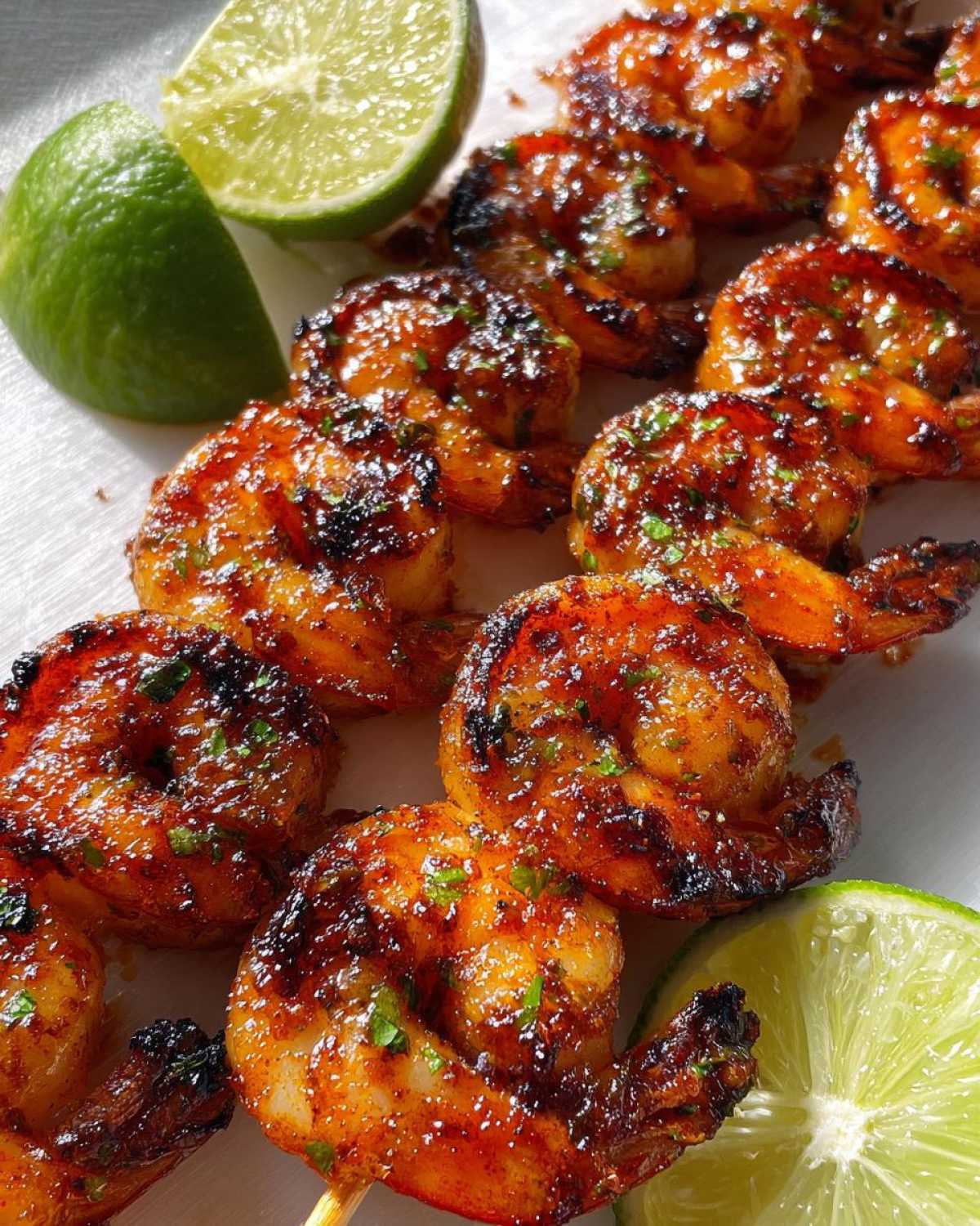 Chili Lime Grilled Shrimp Skewers - detail 2