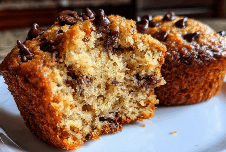 Chocolate chip banana muffins