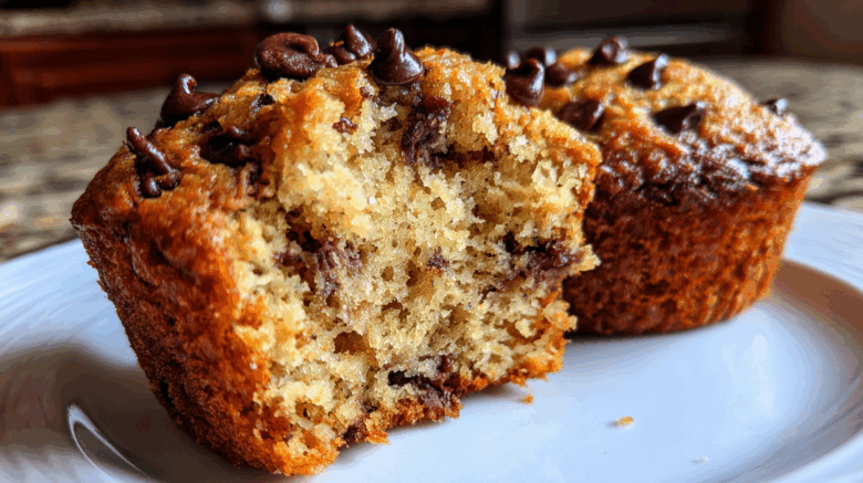 Chocolate chip banana muffins