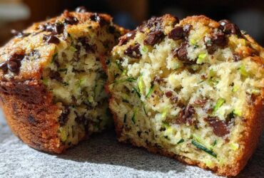 Chocolate chip zucchini muffins