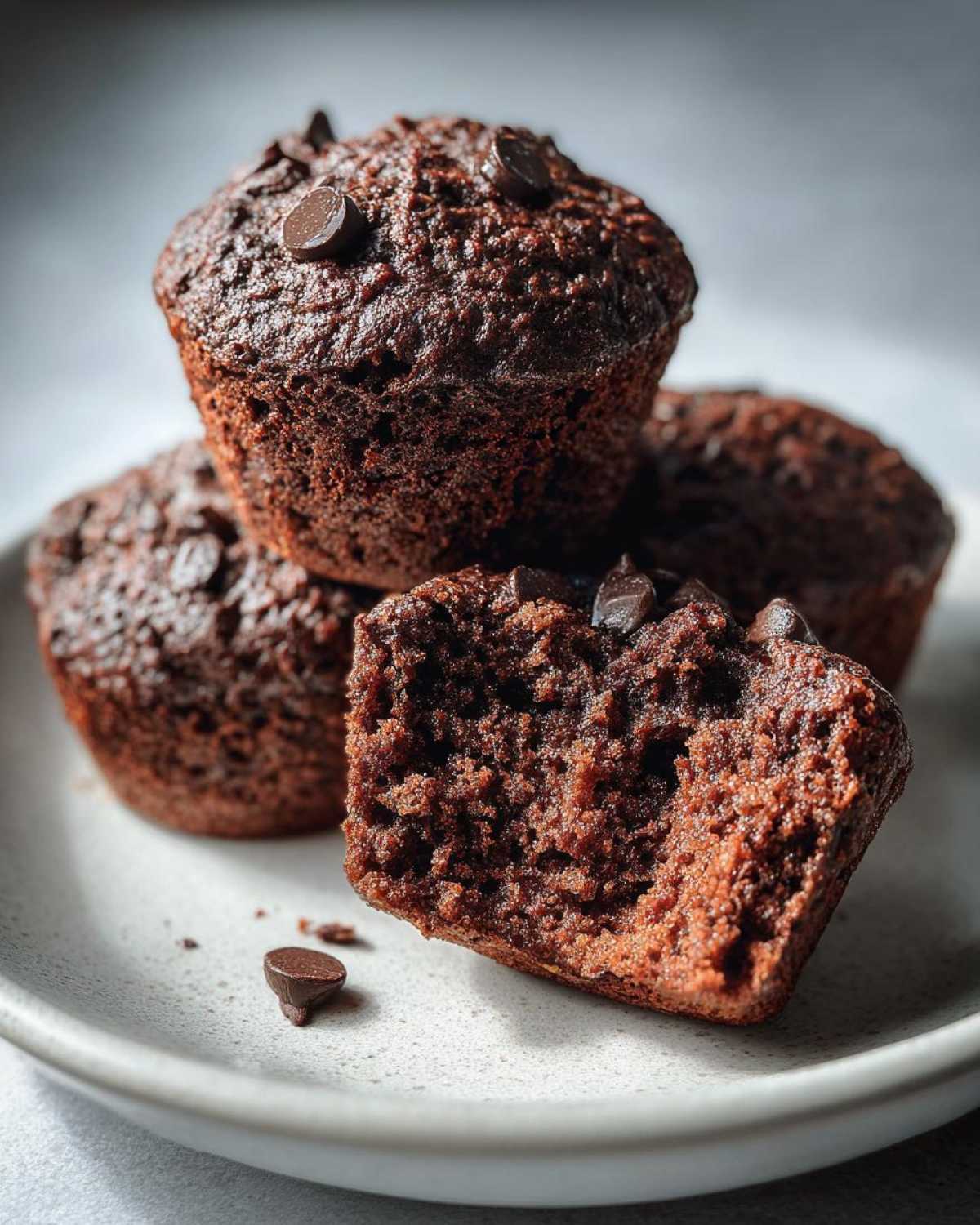 Chocolate protein muffins - detail 3