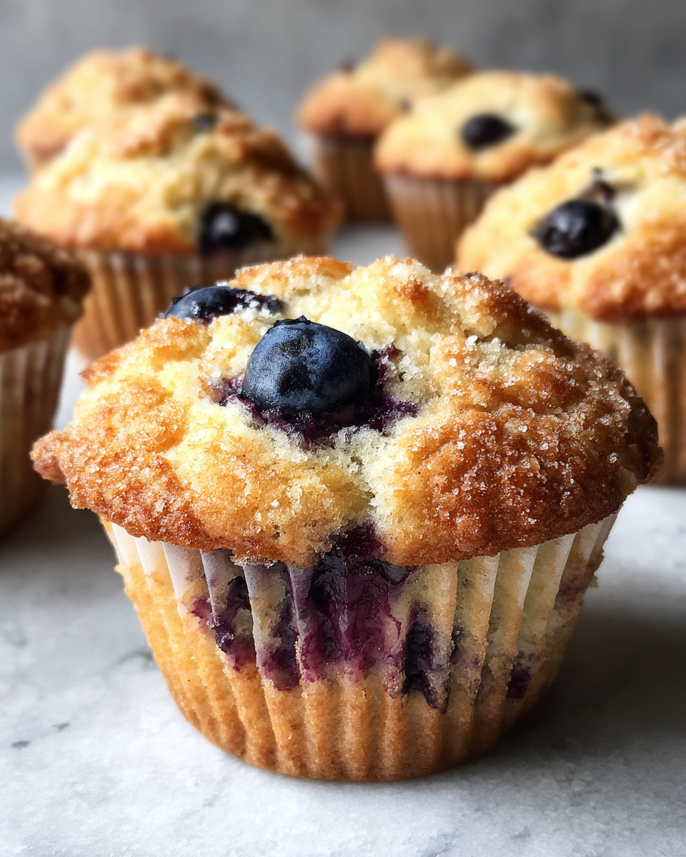 Classic blueberry muffins - detail 1