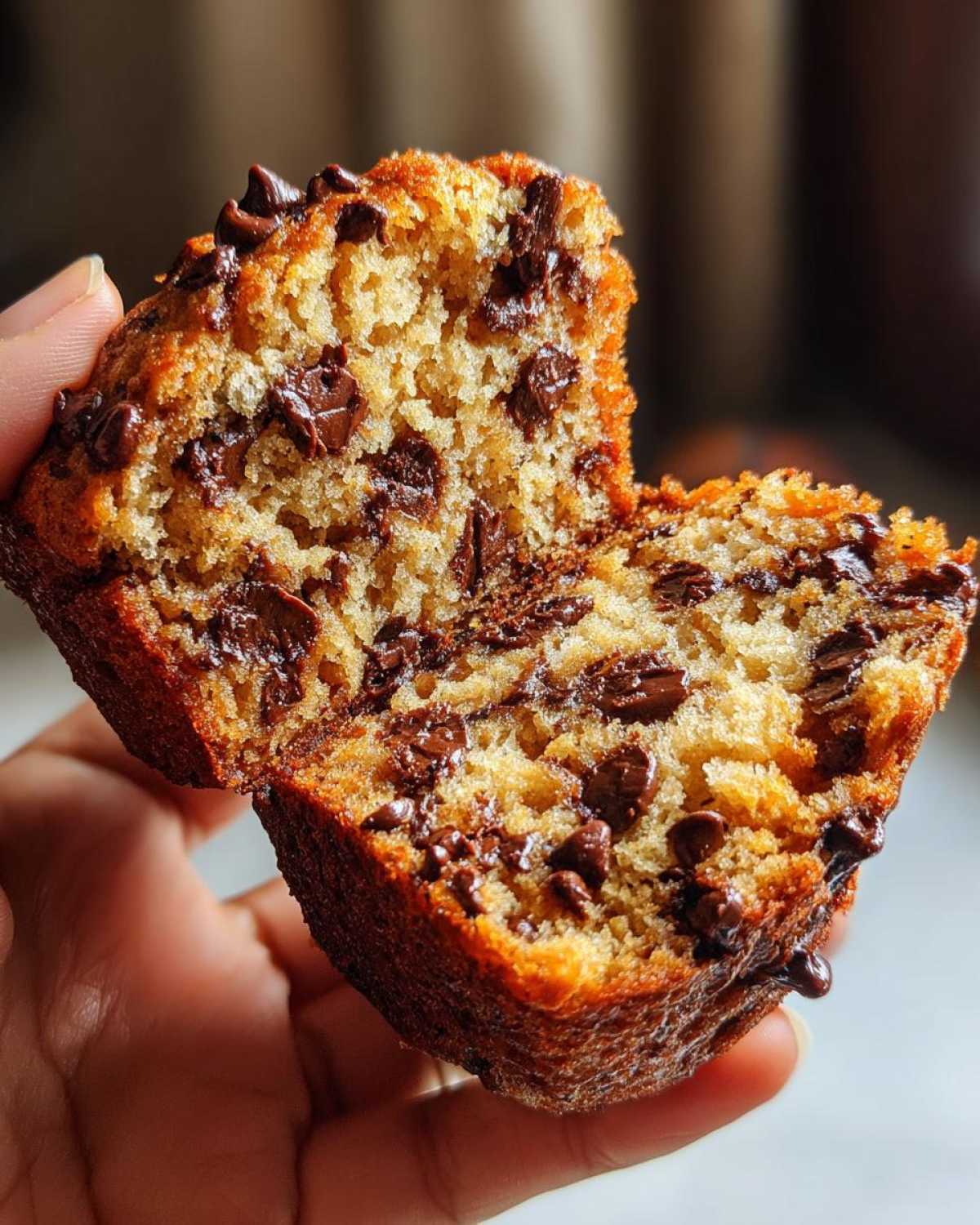 Classic chocolate chip muffins - detail 2