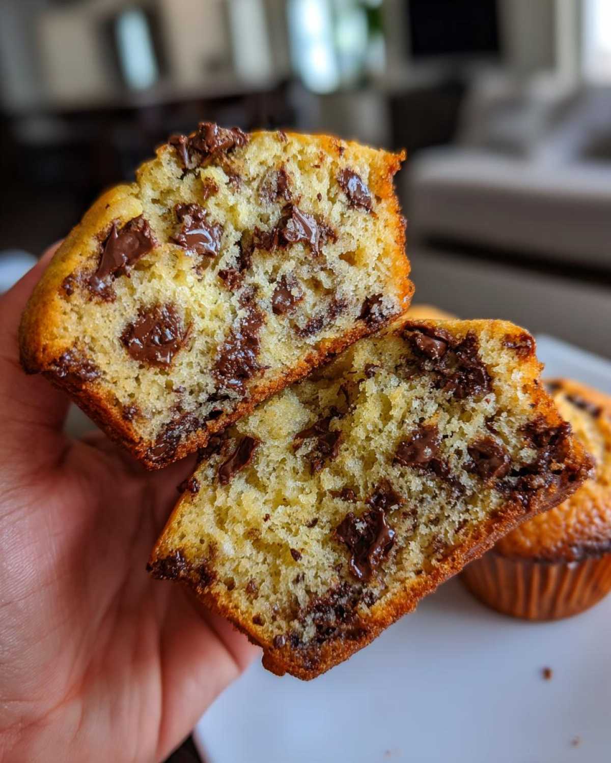 Classic chocolate chip muffins - detail 3