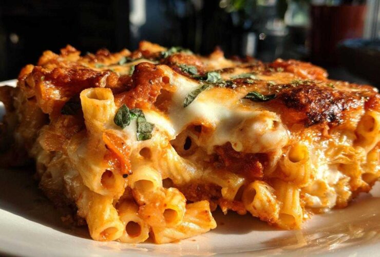 Creamy Tomato & Basil Pasta Bake