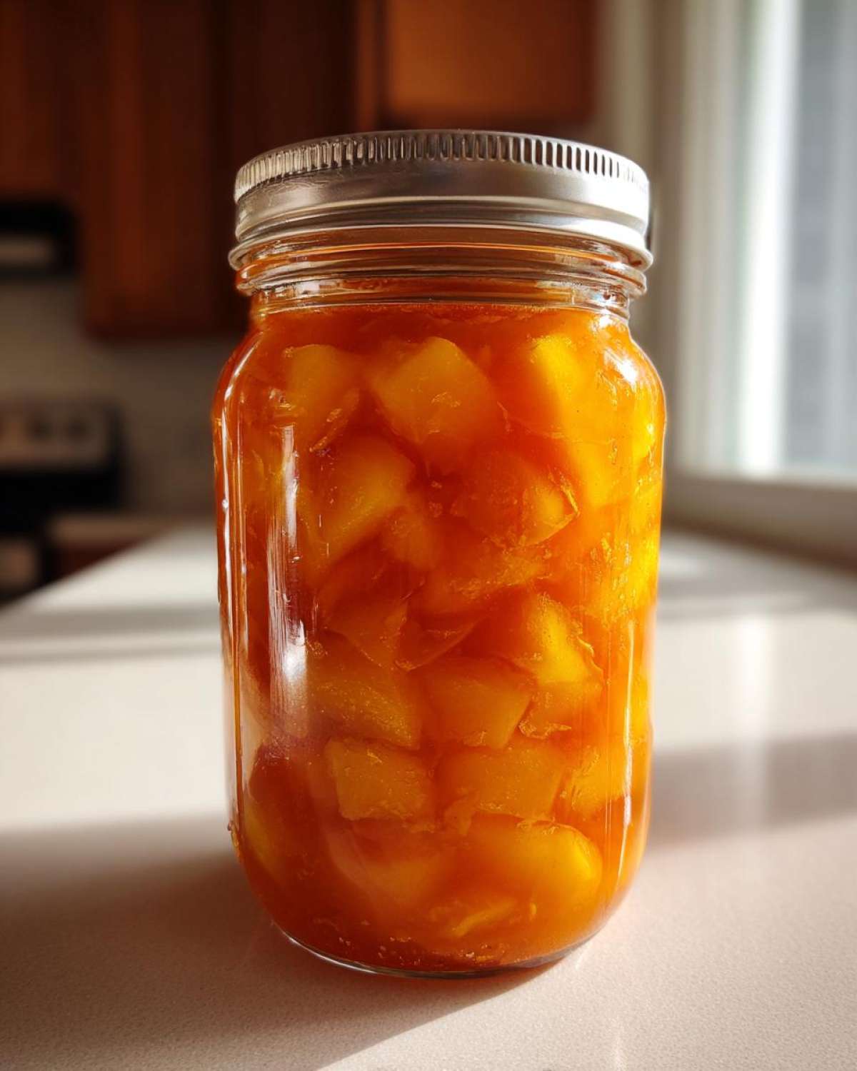 Easy Peach Freezer Jam - detail 3