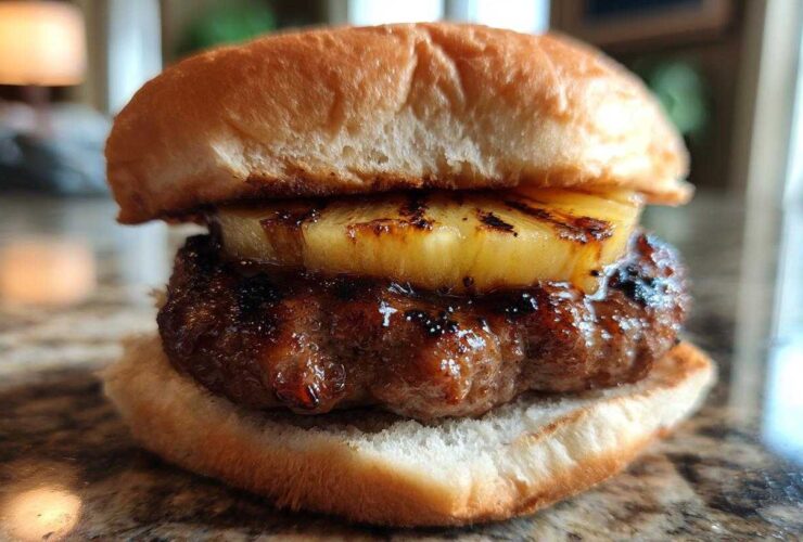Flame-Kissed Teriyaki Burgers (Hawaiian)
