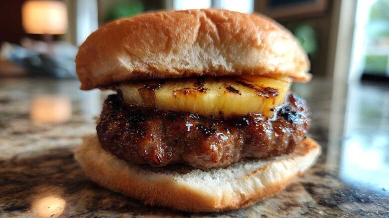 Flame-Kissed Teriyaki Burgers (Hawaiian)
