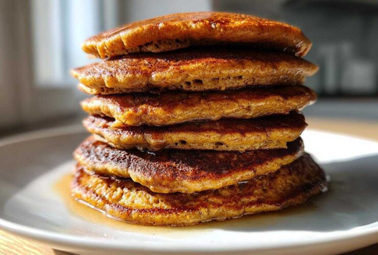 Fluffy Banana Pumpkin Pancakes