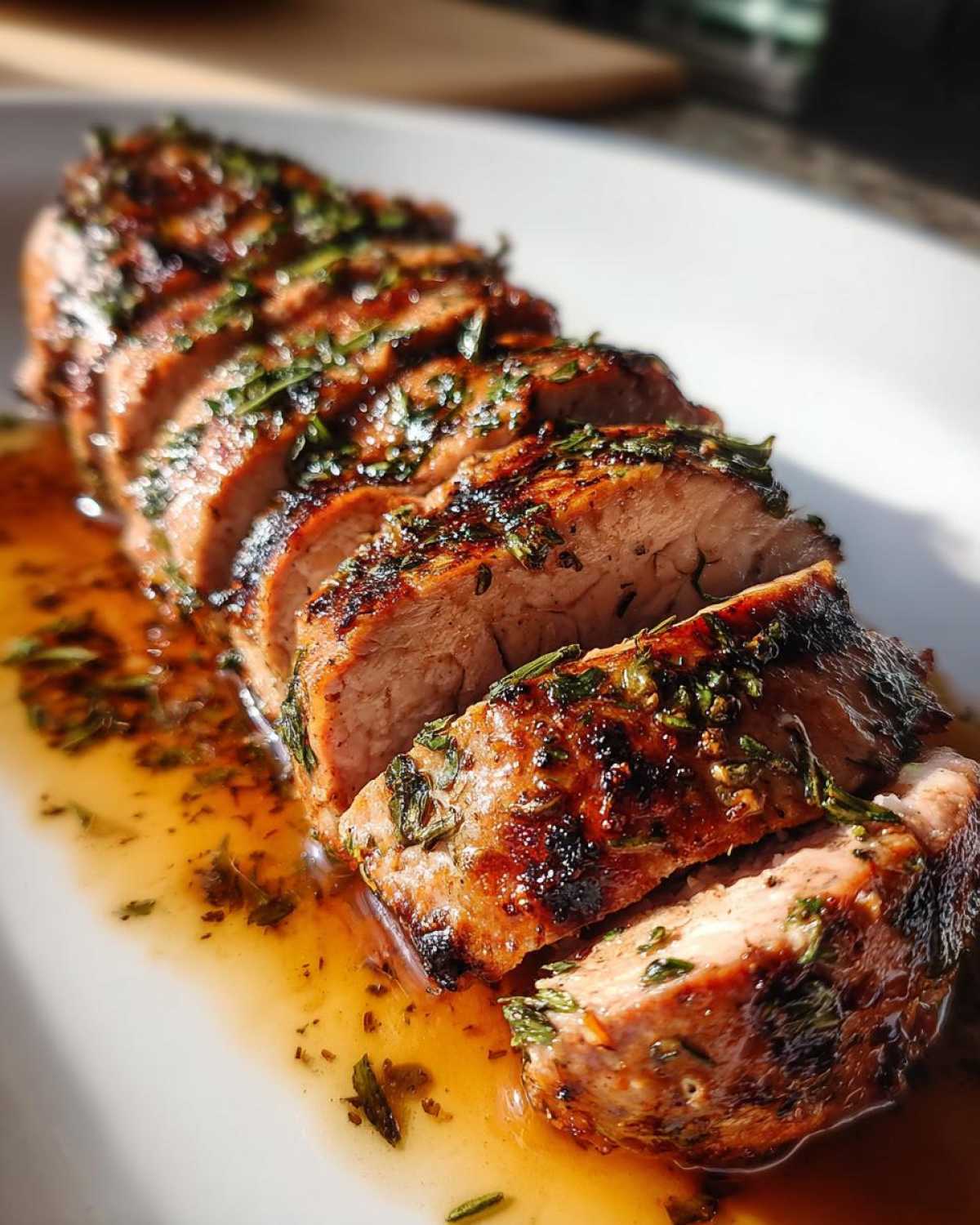 Garlic Herb Grilled Pork Tenderloin - detail 2