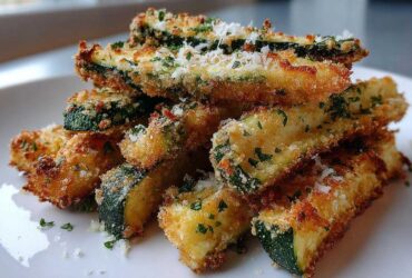 Garlic Parmesan Zucchini Fries