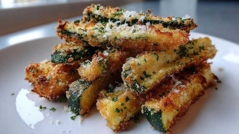 Garlic Parmesan Zucchini Fries