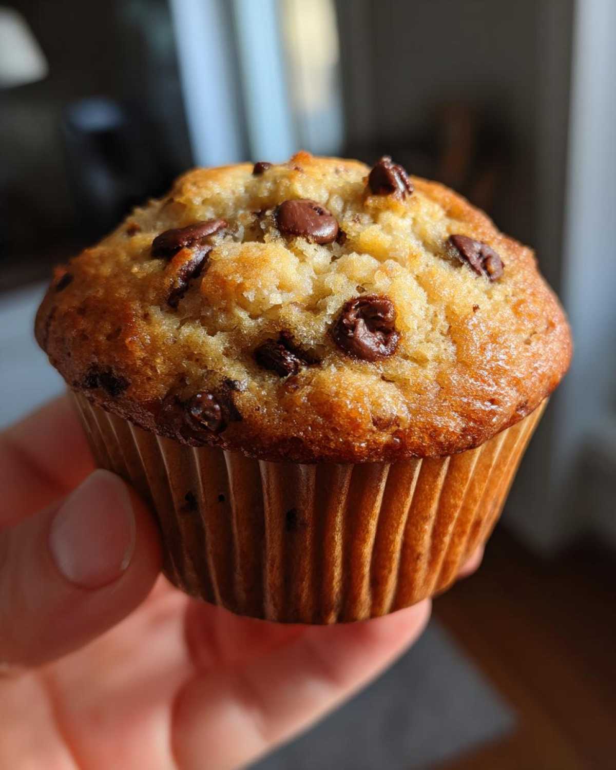 Gluten-free chocolate chip muffins - detail 1