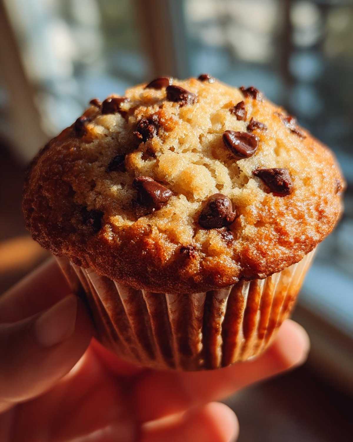 Gluten-free chocolate chip muffins - detail 2