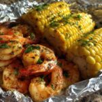 Grilled Shrimp & Corn Foil Packets