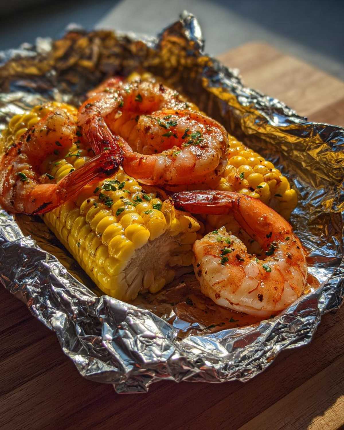 Grilled Shrimp & Corn Foil Packets - detail 2