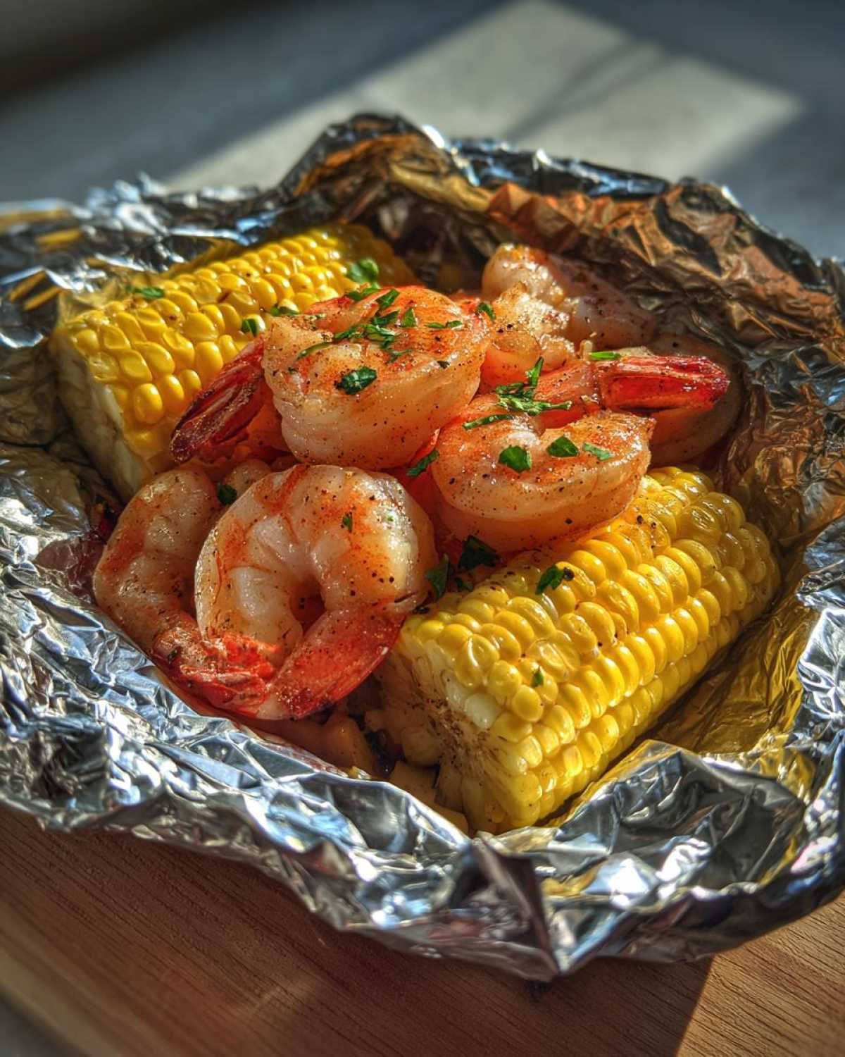 Grilled Shrimp & Corn Foil Packets - detail 3