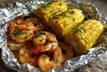 Grilled Shrimp & Corn Foil Packets