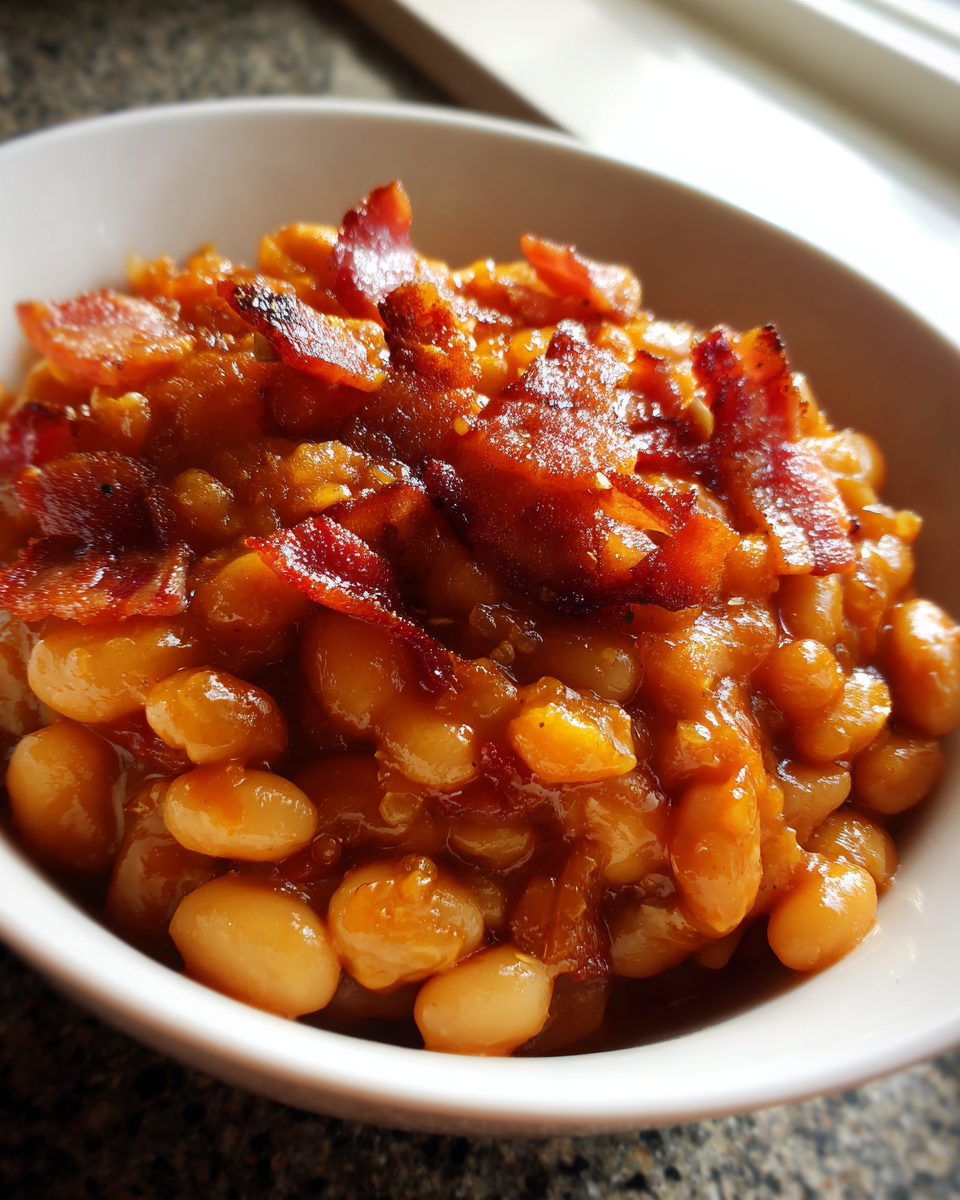 Homestyle Baked Beans with Bacon - detail 3